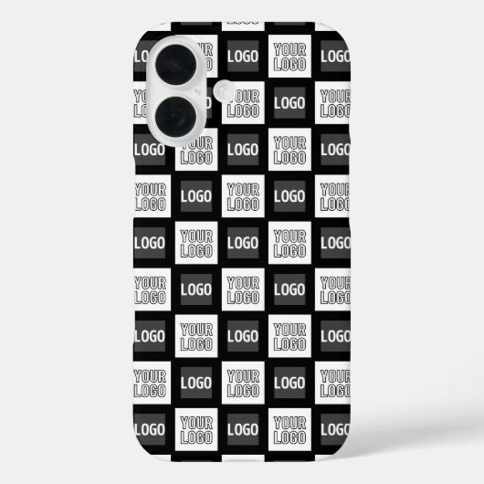 2つのロゴまたはイメージの繰り返しパターン Case-Mate iPhoneケース (裏面)