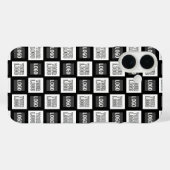 2つのロゴまたはイメージの繰り返しパターン Case-Mate iPhoneケース (裏面 (横))