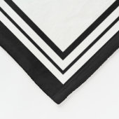 2つのロゴイベントホワイトシンプル背景 フリースブランケット (角)