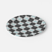 2つのロゴイベントホワイトシンプル背景 ペーパープレート (アングル)