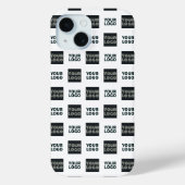2つのロゴシンプルな繰り返しロゴ | 白 Case-Mate iPhoneケース (裏面)