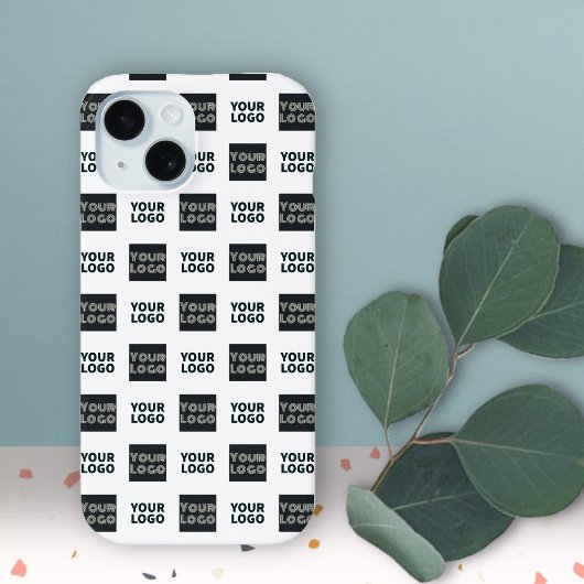 2つのロゴシンプルな繰り返しロゴ | 白 Case-Mate iPhoneケース