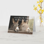 2つのロバ共有同じビューオンファーム カード (黄色い花)