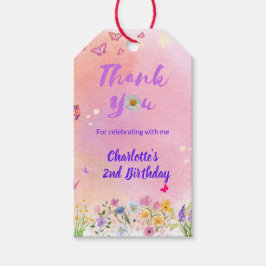 「2つのワイルドとフル疑問に思」誕生日メッセージカード ギフトタグ