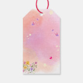 「2つのワイルドとフル疑問に思」誕生日メッセージカード ギフトタグ (裏面)