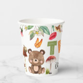 2つのワイルドウッドランド2歳の誕生日 紙コップ (正面)