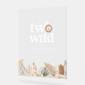 2つのワイルドフォトウェルカムサイン アクリルサイン (傾斜)