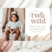 2つのワイルドランドスケープの写真サンキューカード 招待状