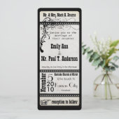 2つのヴィンテージショビル結婚の招待を認める 招待状 (スタンド正面)