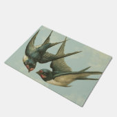 2つのヴィンテージツバメ ドアマット (アングル)