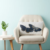 2つのヴィンテージ蝶 ランバークッション (椅子)