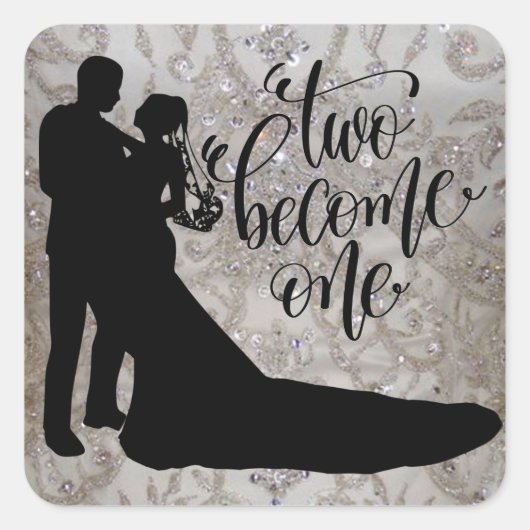 2つの一つのクラシック封筒用シールラウンド スクエアシール (正面)