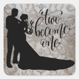 2つの一つのクラシック封筒用シールラウンド スクエアシール