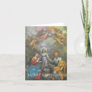 2つの三位一体のクリスマスカード サンキューカード