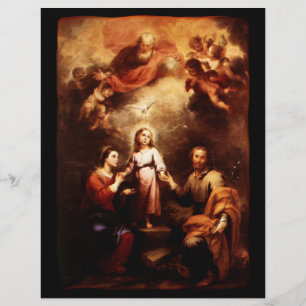 2つの三位一体 – 聖なる家族 – Murillo チラシ
