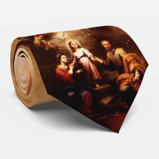 2つの三位一体 – 聖なる家族 – Murillo ネクタイ (ロール)