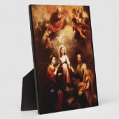 2つの三位一体 – 聖なる家族 – Murillo フォトプラーク (側面)