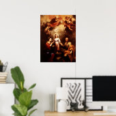 2つの三位一体 – 聖なる家族 – Murillo ポスター (ホームオフィス)