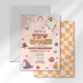 2つの不気味誕生日招待状 招待状