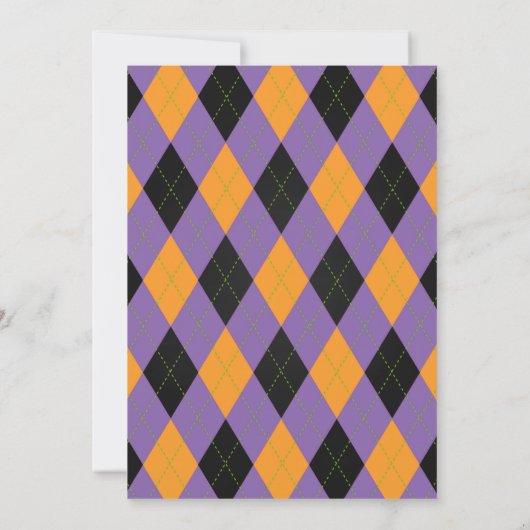 2つの不気味誕生日招待状- Blk 招待状 (裏面)