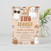 2つの不気味Groovyハロウィーン2nd誕生日パーティー 招待状 (スタンド正面)