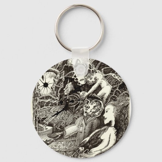 2つの世界 キーホルダー (正面)