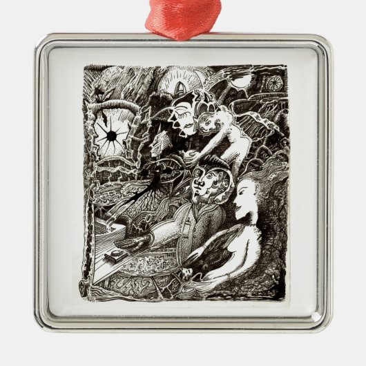 2つの世界 メタルオーナメント (正面)