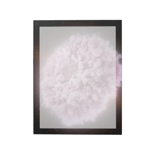 2つの中性子星から集まった破片の雲 ノートパッド (回転)