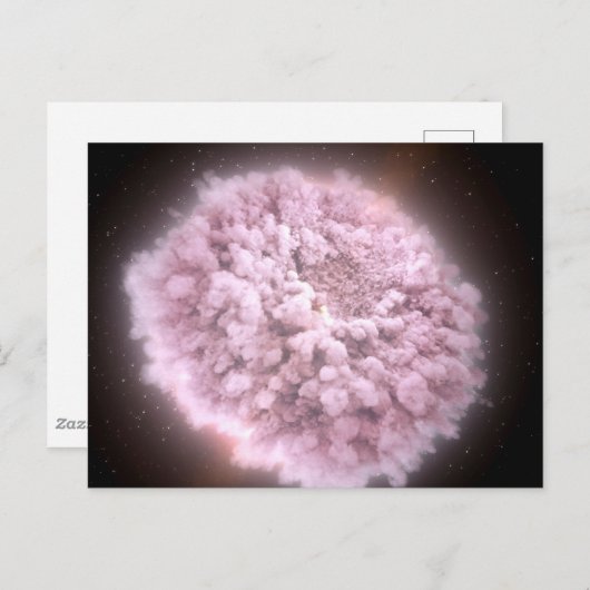 2つの中性子星から集まった破片の雲 ポストカード (正面/裏面)