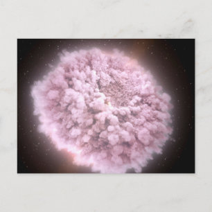 2つの中性子星から集まった破片の雲 ポストカード