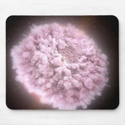2つの中性子星から集まった破片の雲 マウスパッド (正面)