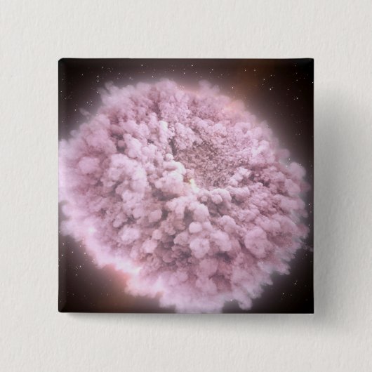 2つの中性子星から集まった破片の雲 缶バッジ (正面)
