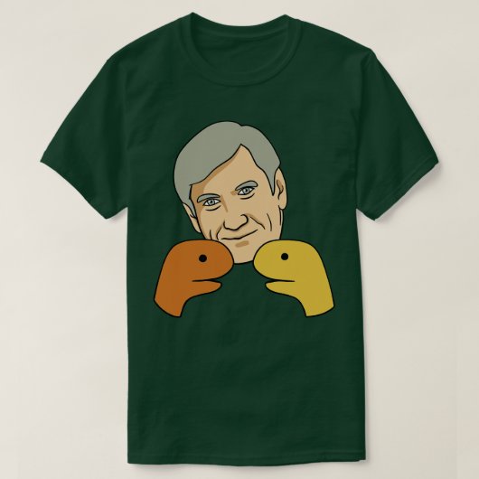 2つの人形を持つマーシャル・ローゼンバーグ Tシャツ (デザイン正面)