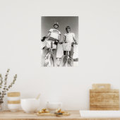 2つの件名ヴィンテージBMXプリント(拡大できる) ポスター (キッチン)