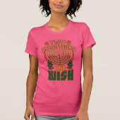 2つの伝統One wish Hanukkahグラフィック Tシャツ (正面)