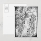 2つの使徒または預言者の姿 ポストカード (正面/裏面)