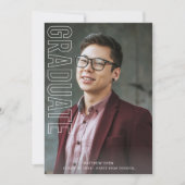 2つの写真おもしろいタイプ研究発表V2 招待状 (正面)