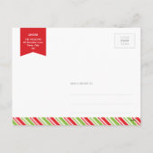 2つの写真のクリスマスの郵便はがき:: メリーで及び明るい3 シーズンポストカード (裏面)