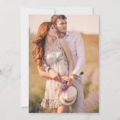 2つの写真のシンプルの保存日付カード セーブザデート (裏面)