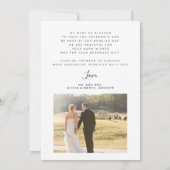 2つの写真の愛感謝していとスクリッ結婚トの感謝していユーザ カード (裏面)