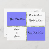 2つの写真の日付の保存 案内ポストカード (正面/裏面)