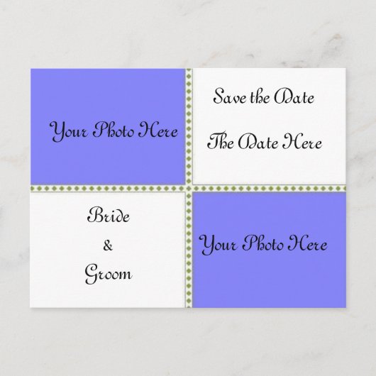 2つの写真の日付の保存 案内ポストカード (正面)