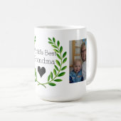 2つの写真を持つ世界で最も最高のな祖母 コーヒーマグカップ (正面右)