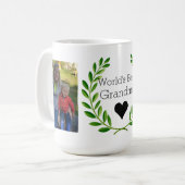 2つの写真を持つ世界で最も最高のな祖母 コーヒーマグカップ (正面左)