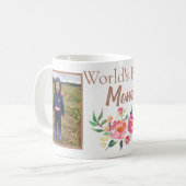 2つの写真を持つ世界の最も最高のなお母さん コーヒーマグカップ (正面左)