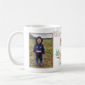 2つの写真を持つ世界の最も最高のなお母さん コーヒーマグカップ (左)