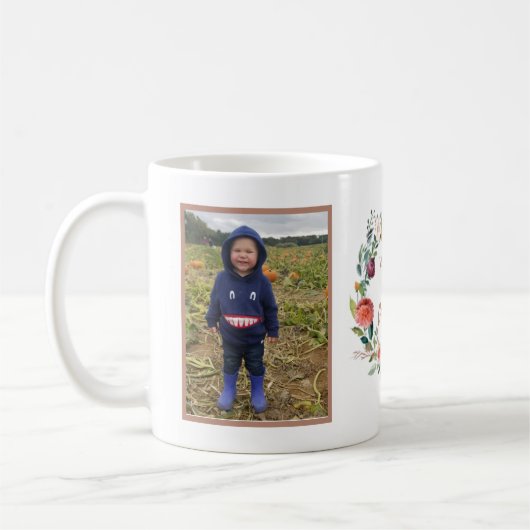 2つの写真を持つ世界の最も最高のな祖母 コーヒーマグカップ (左)