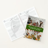 2つの写真グリーンシンプルレシピ ノートブック (内部)