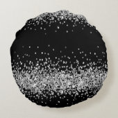 2つの写真 その当時と現在 結婚記念日 ラウンドクッション (裏面)