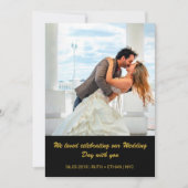 2つの写真-写真のサンキューカードを結婚している両側 サンキューカード (正面)